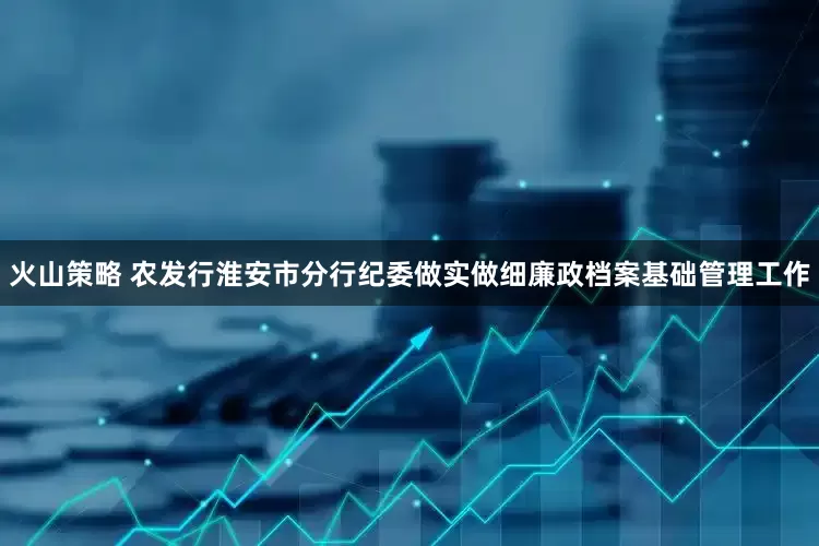 火山策略 农发行淮安市分行纪委做实做细廉政档案基础管理工作